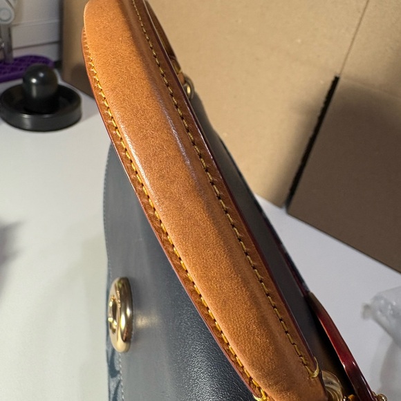 Coach Marlie top handle satchel in denim signature chambray C4921 - Picture 9 of 11